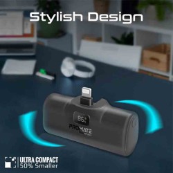 Buy POWERUP-I.BLACK 5000mAh COMPACT FAST POWERBANK W BUILT-IN LIGHTNING CONNECTOR PROMATE in Cyprus, Nicosia, Limassol, Larnaka,