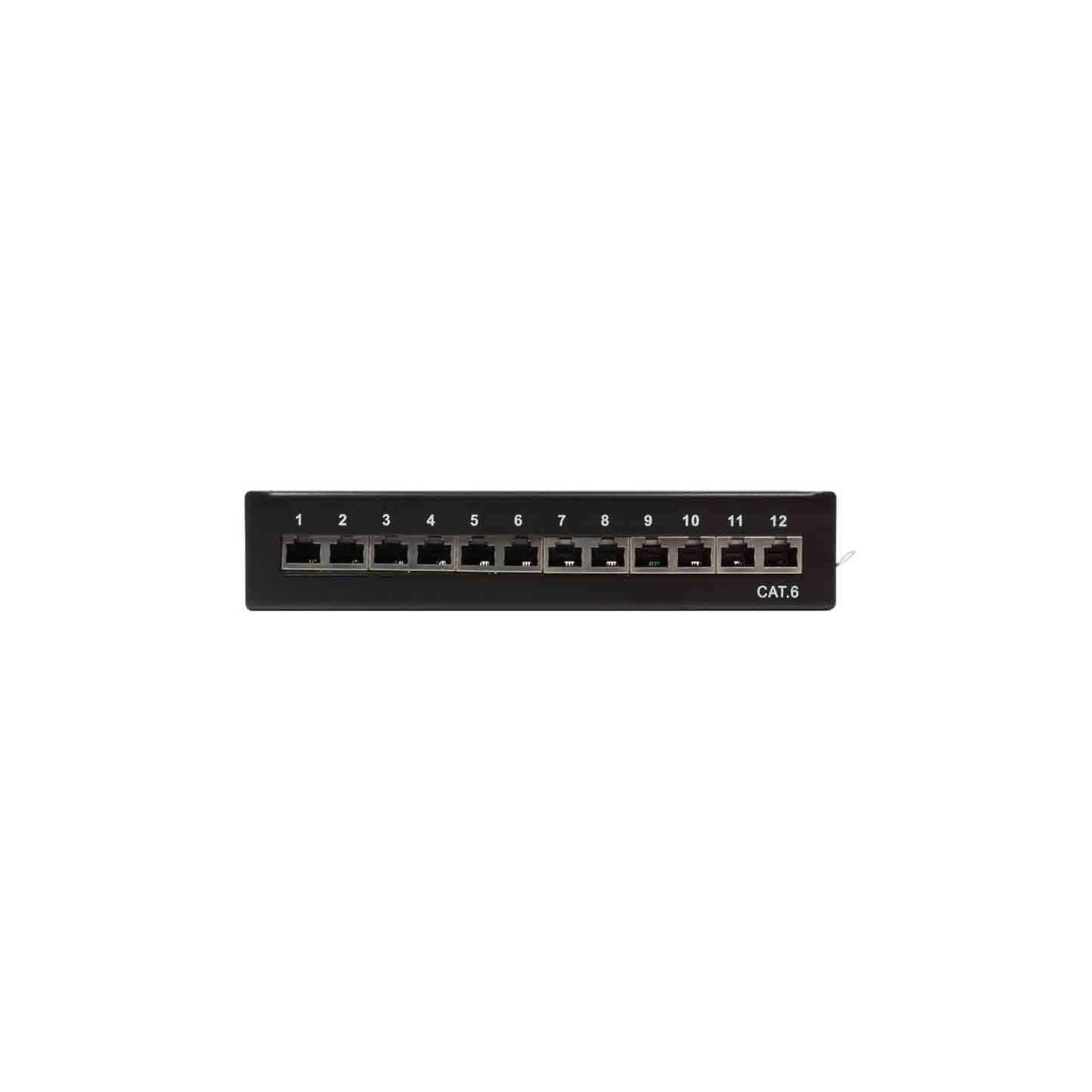 NP0017 CAT.6 PATCH PANEL 12 PORT SHIELDED, DESKTOP, BLACK, LOGILINK — Buy in Cyprus with Fast Delivery