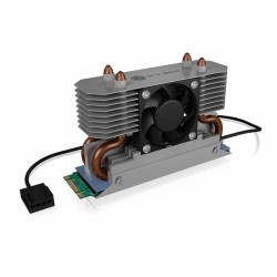 IB-M2HSF-702 Heat Pipe Heatsink for M.2 SSD 22x80mm w/30mm Fan (Boxed) — Buy in Cyprus with Fast Delivery