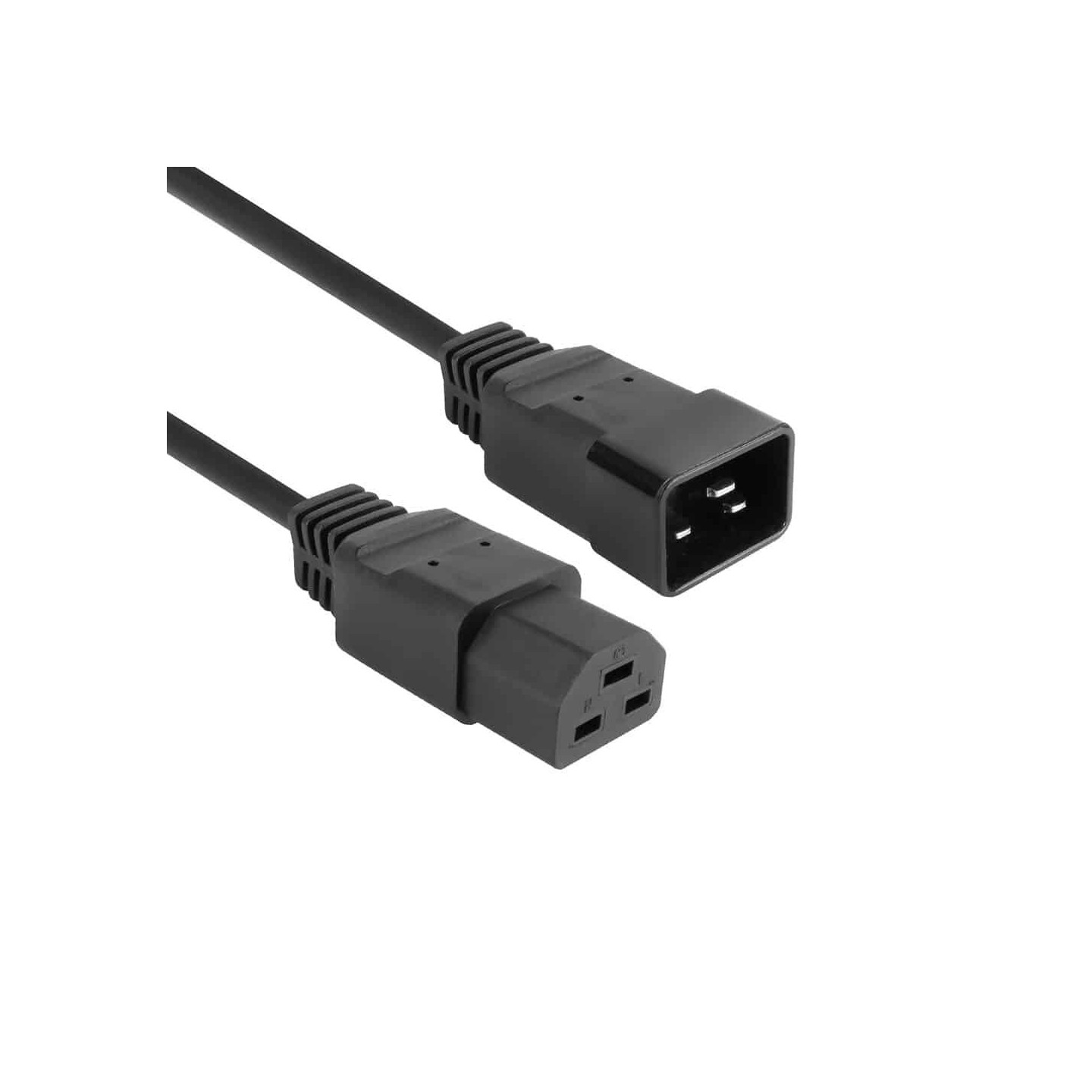 AK5359 2,5m C20 M TO C21 F POWER EXTENTION CABLE BLACK, ACT — Buy in Cyprus with Fast Delivery