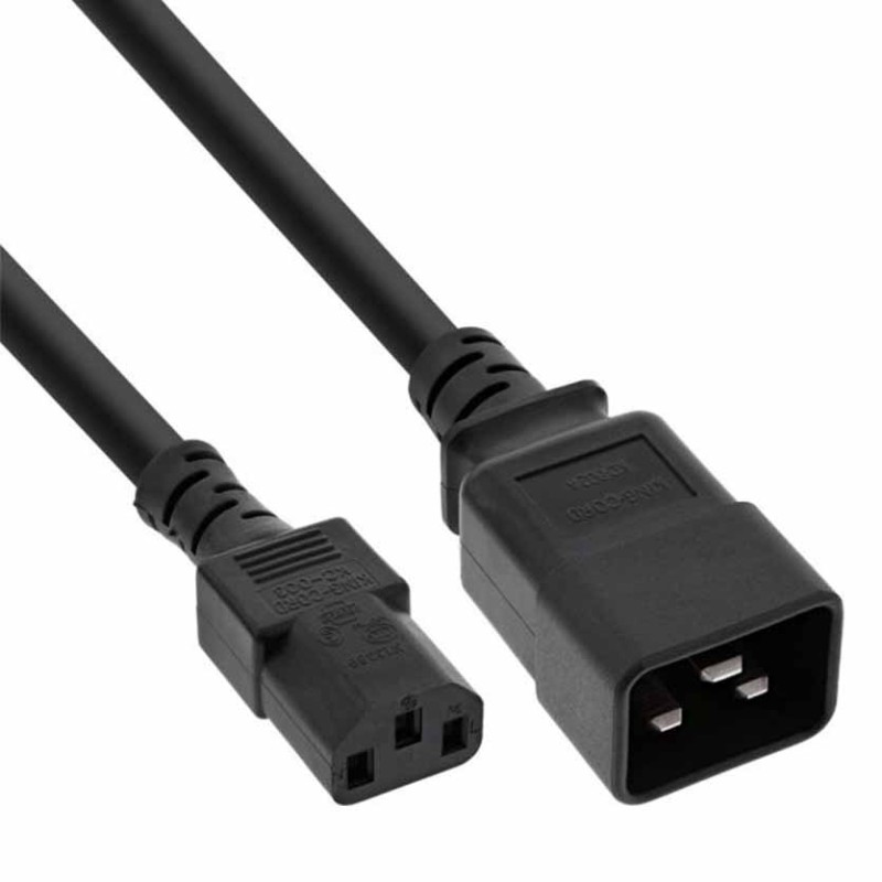 16659D 2m POWER ADAPTER CABLE C20 TO C13 max.10A,3x1,5mm2 INLINE — Buy in Cyprus with Fast Delivery