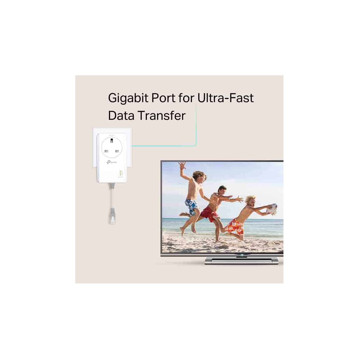 TL-PA7017P KIT AV1000 GIGABIT PASSTHROUGH POWERLINE STARTER KIT TP-LINK — Buy in Cyprus with Fast Delivery