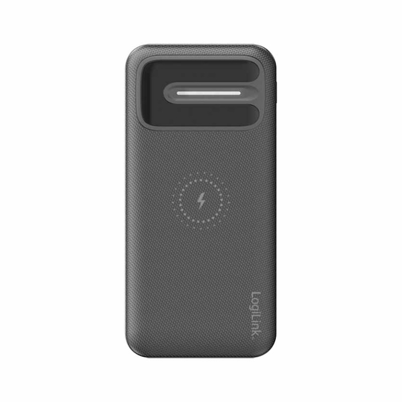 PA0305 POWERBANK 8000mAh WIRELESS CHARGING, +2x USB-A BLACK, LOGILINK — Buy in Cyprus with Fast Delivery