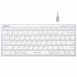 A4Tech Fstyler FBX51C Compact Dual-Mode BT/2.4G Wireless Keyboard Grey (Boxed) — Buy in Cyprus with Fast Delivery
