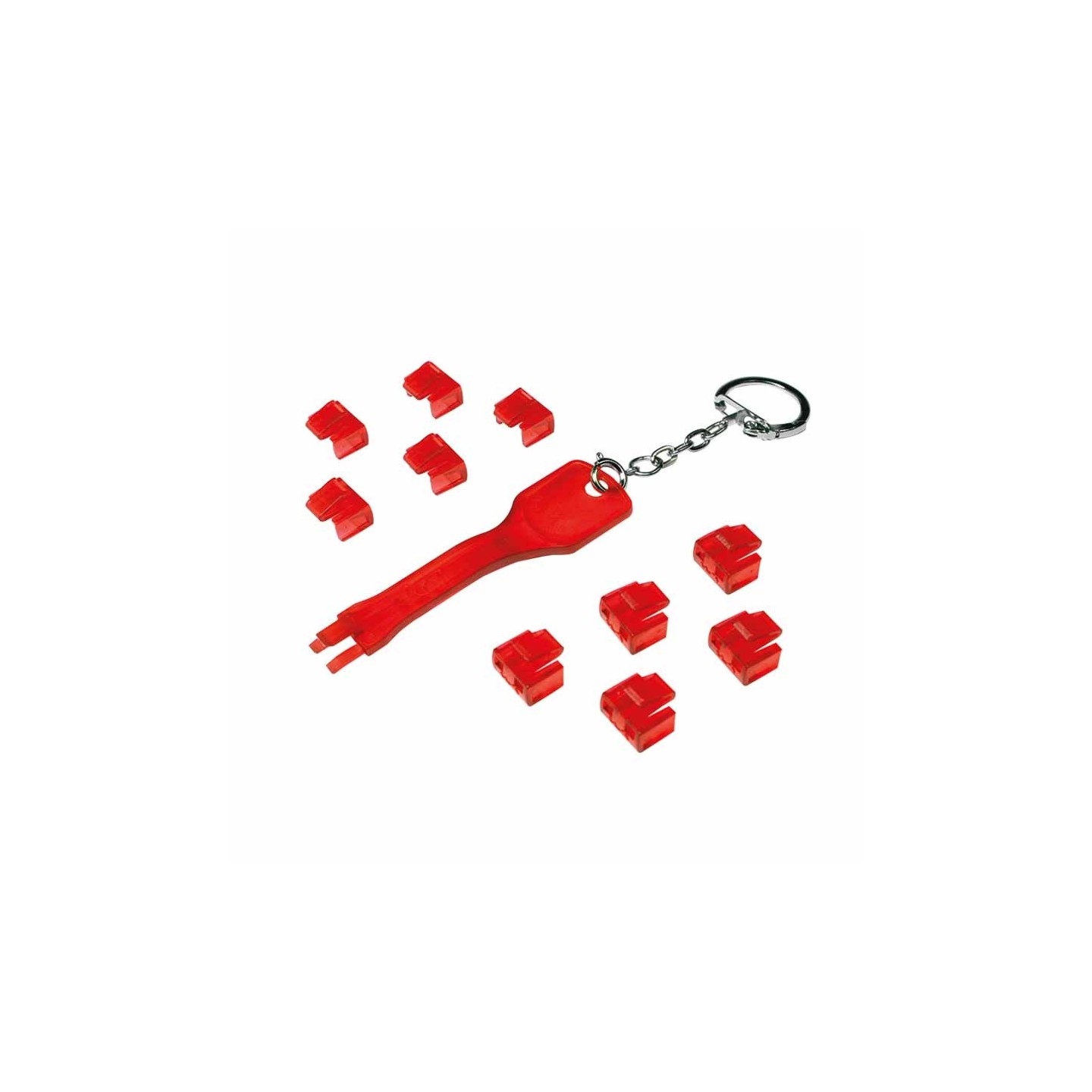 MP0042 RJ45 PORT BLOCKER (1xKEY & 10xLOCKS) LOGILINK — Buy in Cyprus with Fast Delivery