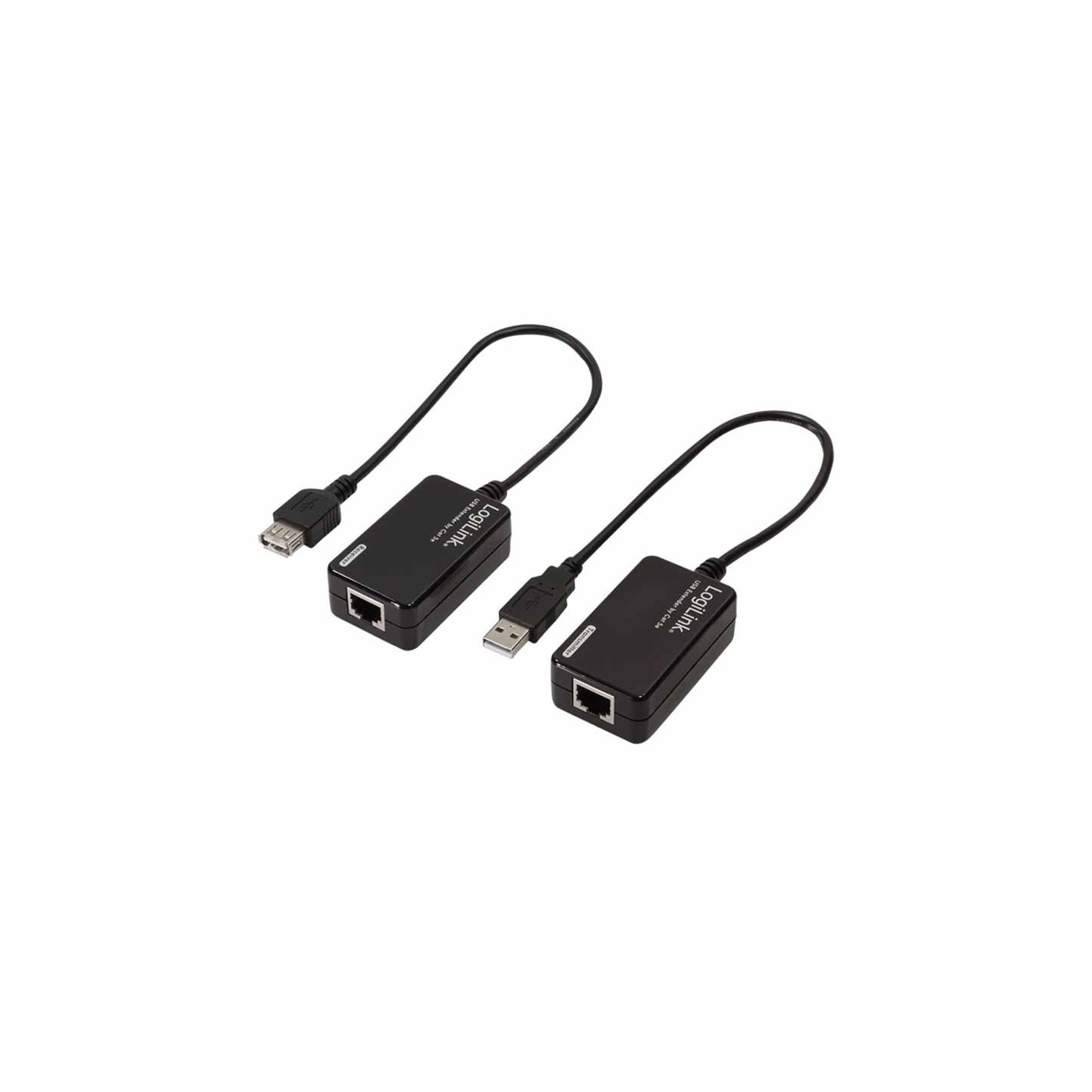 UA0021D USB 2.0 Cat.5 EXTENDER, 60 m, PIGTAIL, BLACK LOGILINK — Buy in Cyprus with Fast Delivery