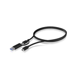 IB-CB031 ICY BOX 1m USB 3.2 Gen2 Type-C Cable w/ USB-A Adapter (Retail) — Buy in Cyprus with Fast Delivery