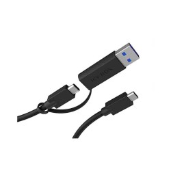 IB-CB031 ICY BOX 1m USB 3.2 Gen2 Type-C Cable w/ USB-A Adapter (Retail) — Buy in Cyprus with Fast Delivery