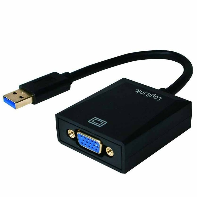 UA0231 USB3.0 TO VGA ADAPTER BLACK LOGILINK — Buy in Cyprus with Fast Delivery