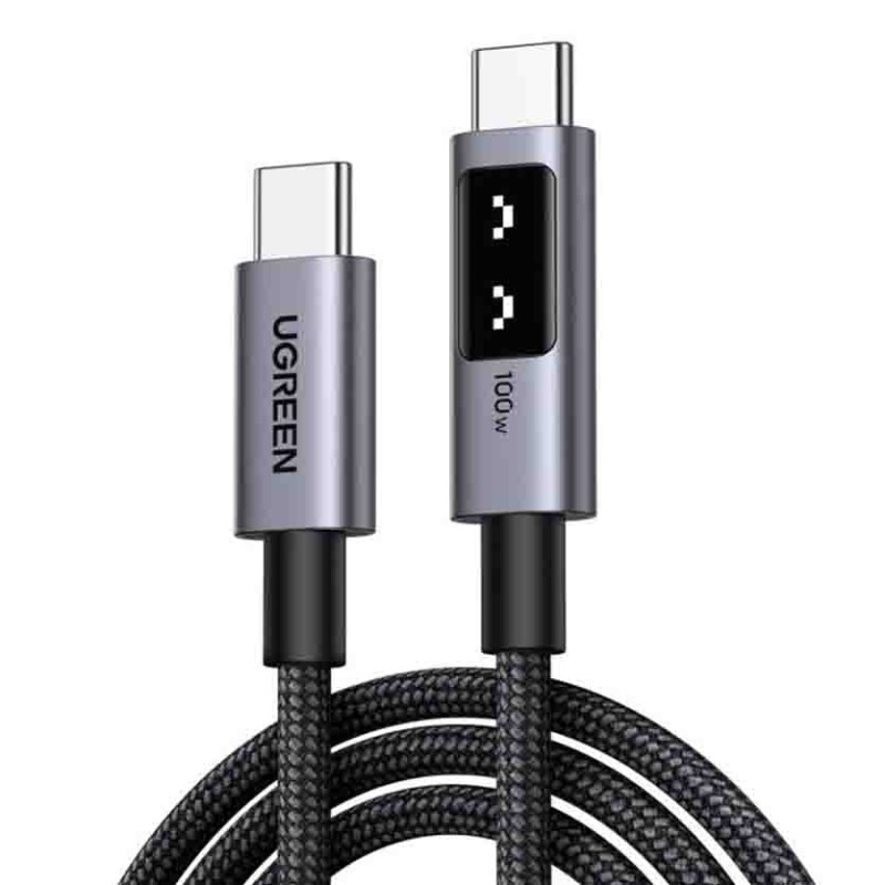 UGREEN 35501 1m USB-C USB-C 100W PD Cable Black - Fast Charge & Data — Armenius Store Cyprus