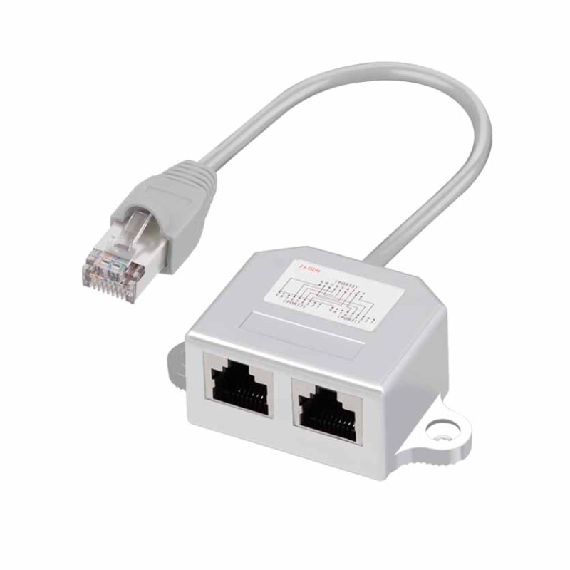 Buy NP0045 ADAPTOR RJ45 M TO 2xISDN F LOGILINK in Cyprus, Nicosia, Limassol, Larnaka, Pafos