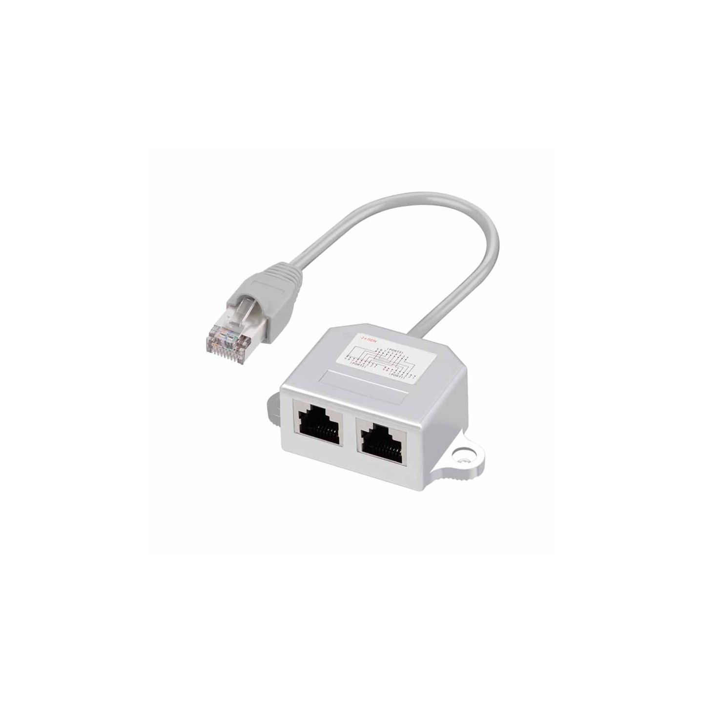 Buy NP0045 ADAPTOR RJ45 M TO 2xISDN F LOGILINK in Cyprus, Nicosia, Limassol, Larnaka, Pafos