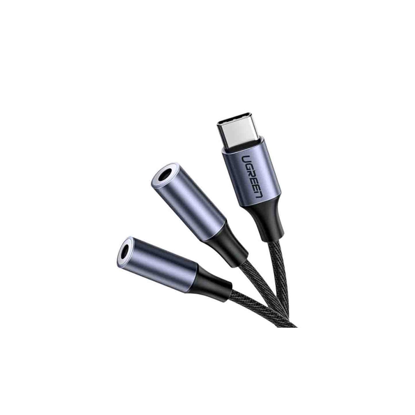 Buy 30732 USB TYPE- C TO 2x3.5mm F AUDIO ADAPTOR BLACK UGREEN in Cyprus, Nicosia, Limassol, Larnaka, Pafos