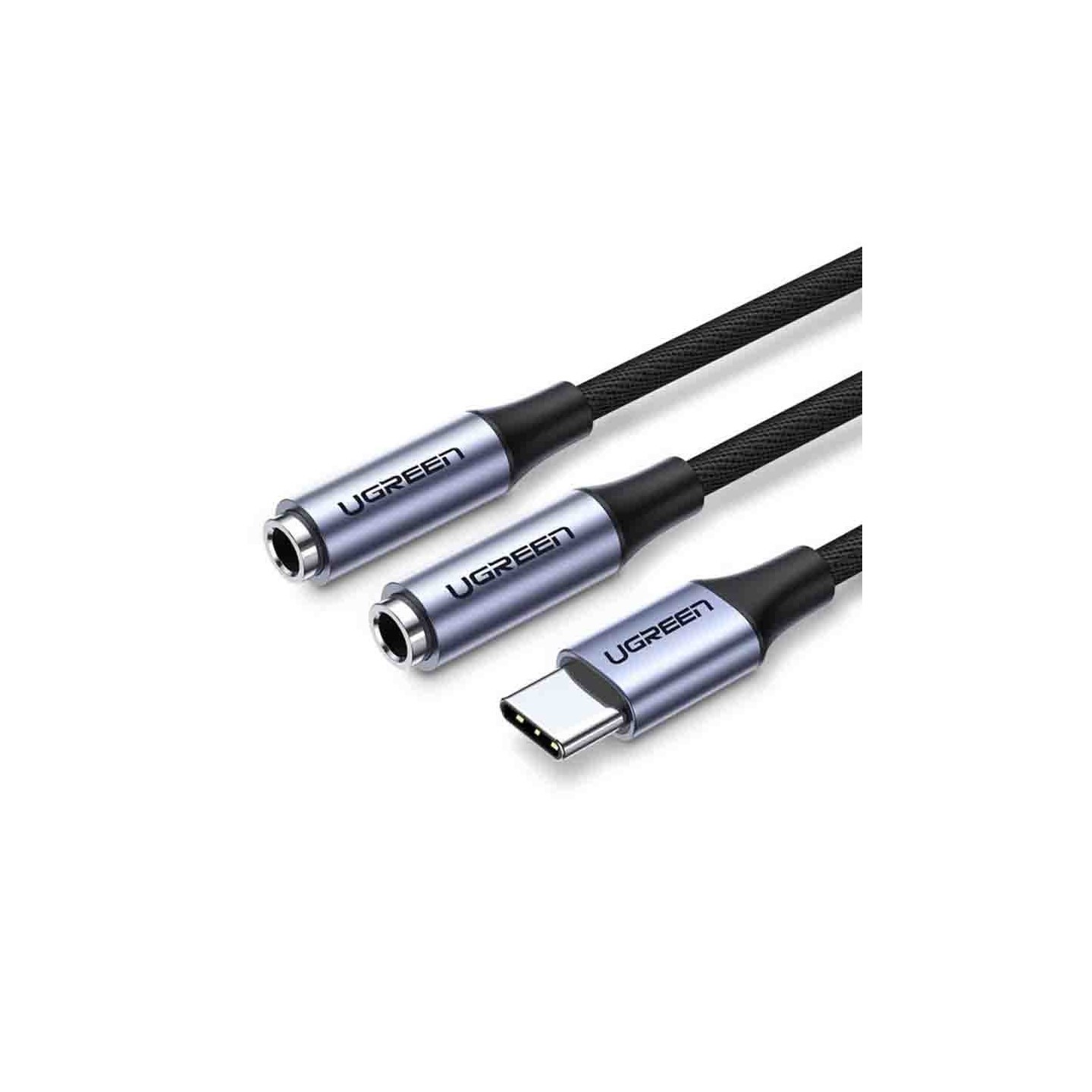 Buy 30732 USB TYPE- C TO 2x3.5mm F AUDIO ADAPTOR BLACK UGREEN in Cyprus, Nicosia, Limassol, Larnaka, Pafos