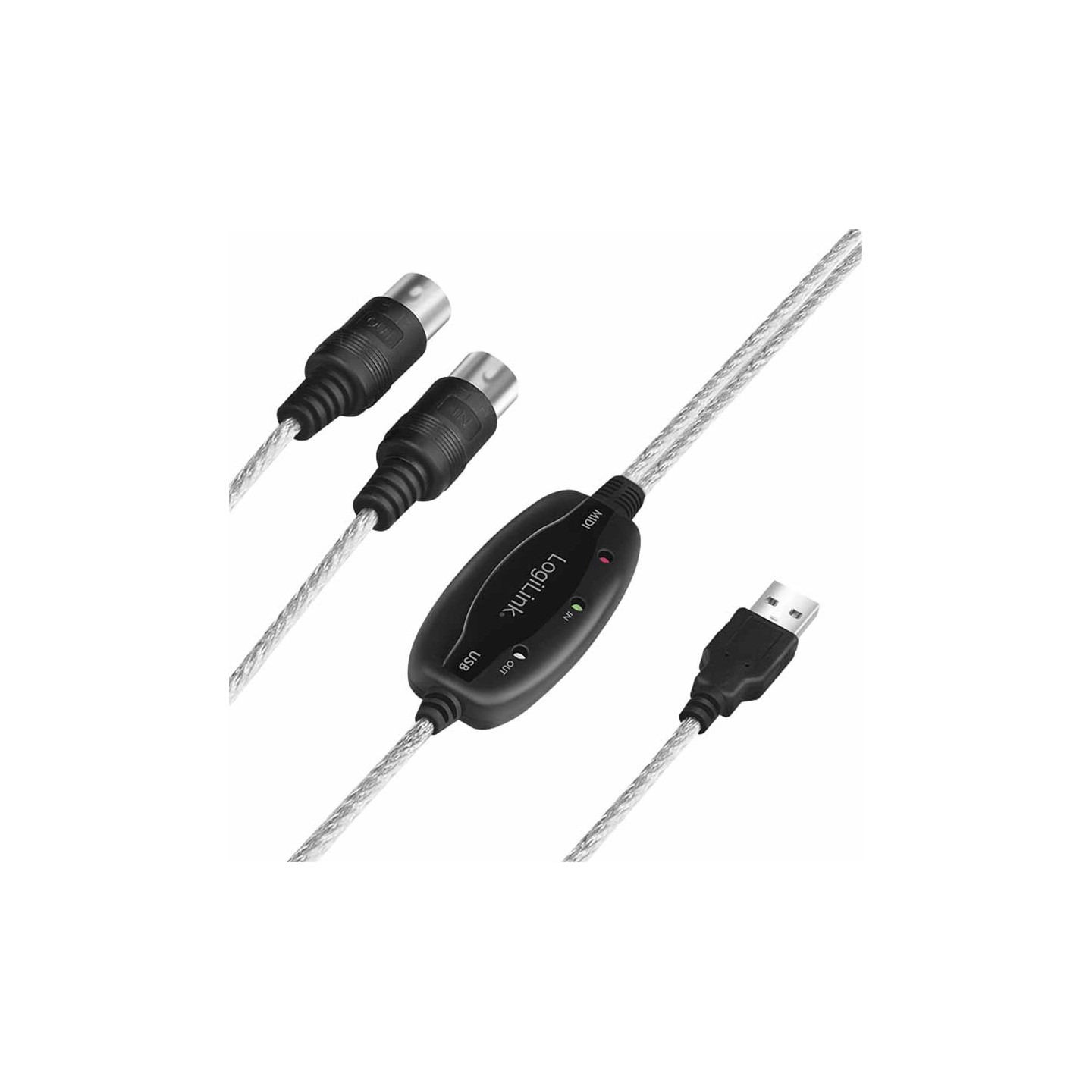 Buy UA0037N 1.9m CABLE USB 1.1 TO 2X MIDI IN-OUT TRANSPARENT LOGILINK in Cyprus, Nicosia, Limassol, Larnaka, Pafos