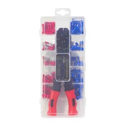 Buy WZ0078 CRIMPING PLIERS FOR INSULATED TERMINALS, WITH CRIMP ASSORTMENT, LOGILINK in Cyprus, Nicosia, Limassol, Larnaka, Pafos