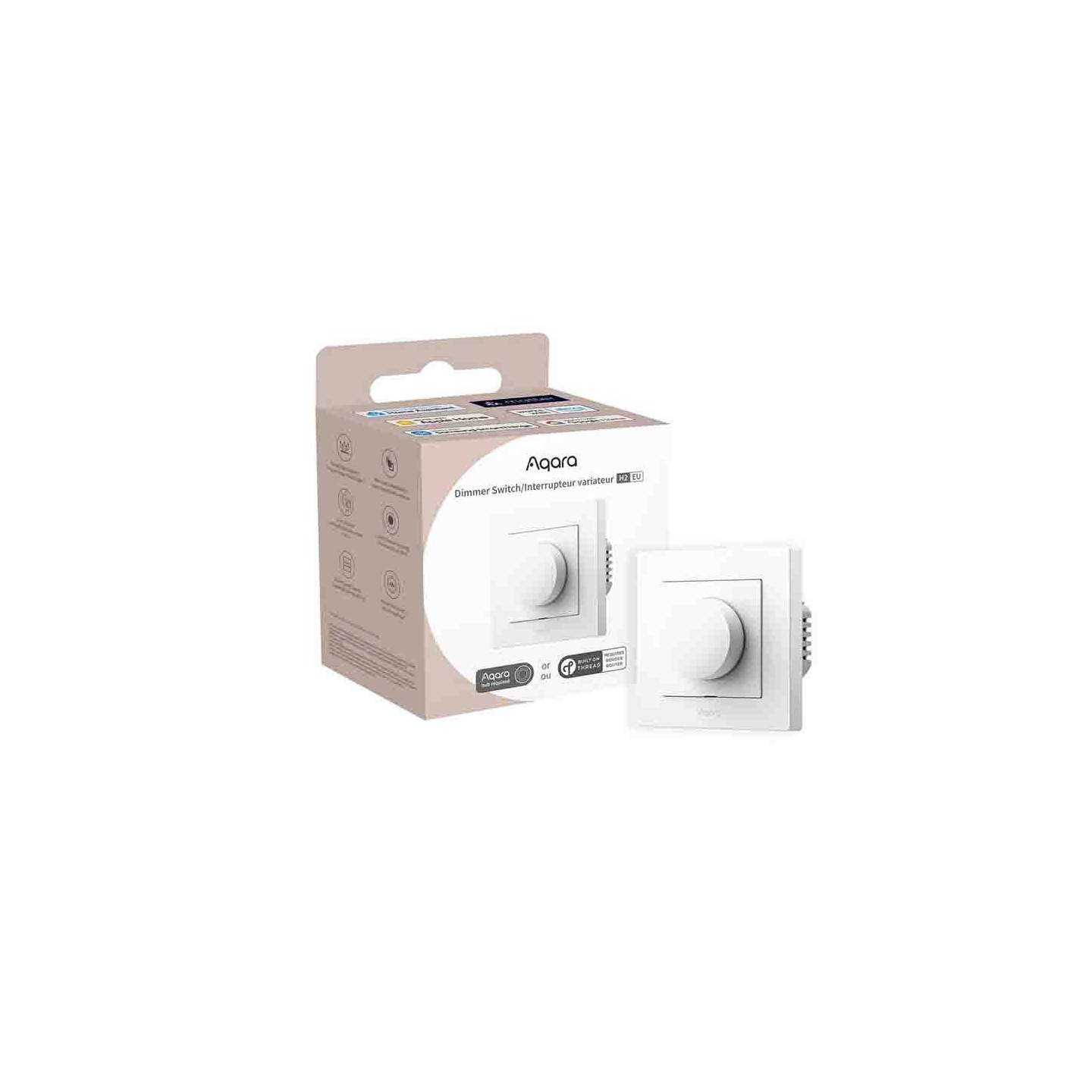 Buy KD-R01D DIMMER SWITCH H2 EU, WHITE AQARA in Cyprus, Nicosia, Limassol, Larnaka, Pafos