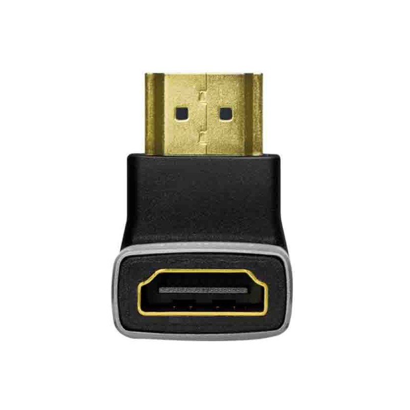 Buy AH0005A HDMI ADAPTER A M TO A F, 90° ANGLED, 8K 60 HZ, BLACK GREY LOGILINK in Cyprus, Nicosia, Limassol, Larnaka, Pafos
