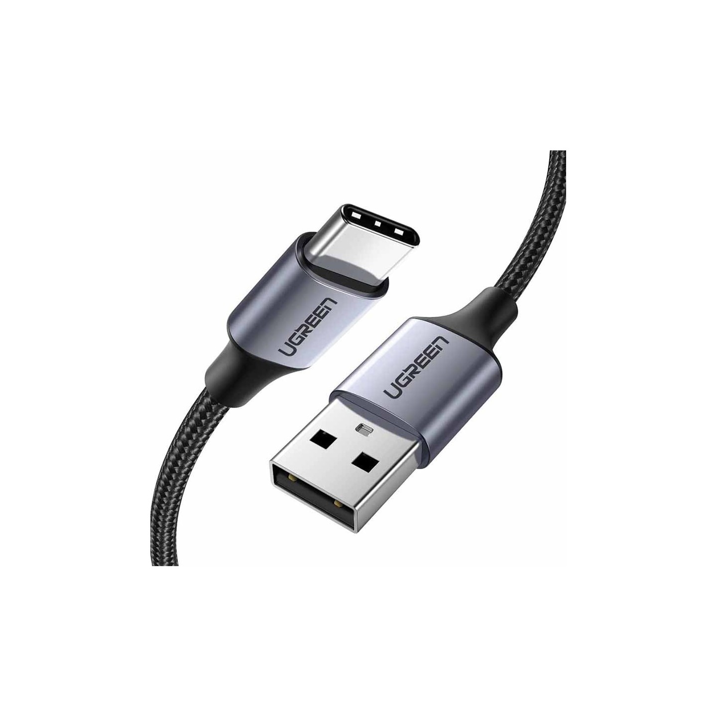 UGREEN 60126 USB-A to USB-C 3A Fast Charge 1m Black Cable — Armenius Store Cyprus