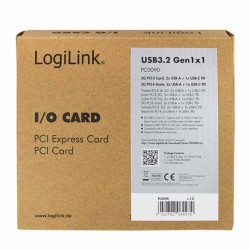 LogiLink PC0090 USB 3.2 Gen 1 PCIe Card - 2x USB-A + 1x USB-C PD 30W — Armenius Store Cyprus