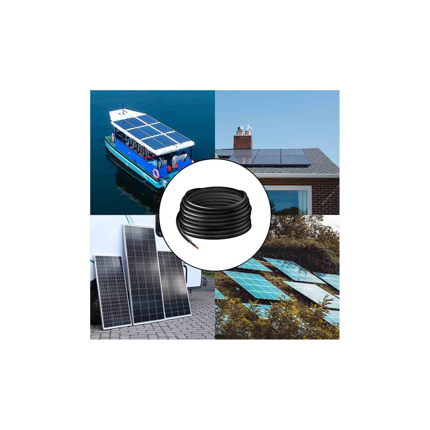 PHC0200 25m BLACK SOLAR INSTALLATION CABLE (H1Z272-K) 6mm CU, LOGILINK — Buy in Cyprus with Fast Delivery