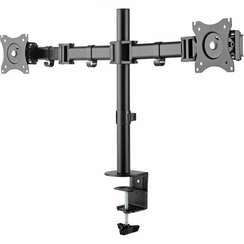 InLine 23104C Dual Monitor Desktop Mount Bracket 27" 2x8kg (Boxed) — Buy in Cyprus with Fast Delivery