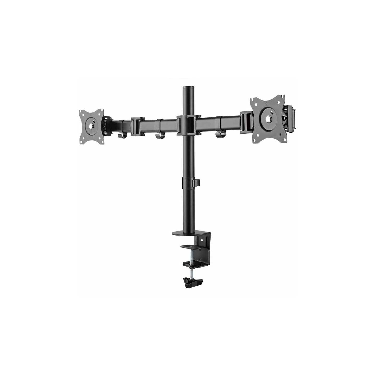 InLine 23104C Dual Monitor Desktop Mount Bracket 27" 2x8kg (Boxed) — Buy in Cyprus with Fast Delivery