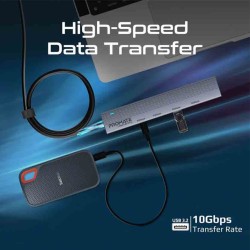 Promate LiteHub-Pro 4-in-1 USB-C Hub 10Gbps | 2x USB-A 2x USB-C Data Hub — Armenius Store Cyprus