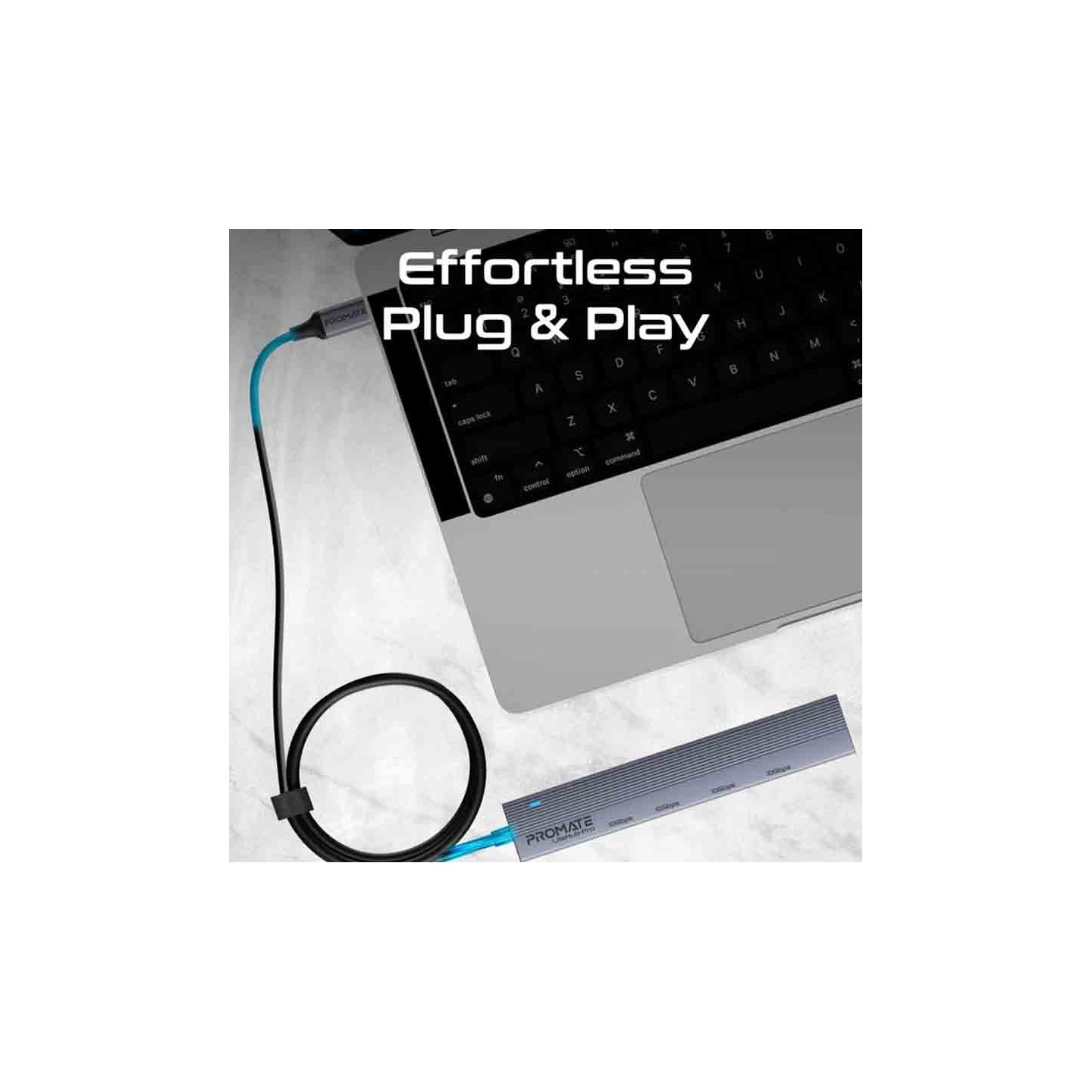 Promate LiteHub-Pro 4-in-1 USB-C Hub 10Gbps | 2x USB-A 2x USB-C Data Hub — Armenius Store Cyprus