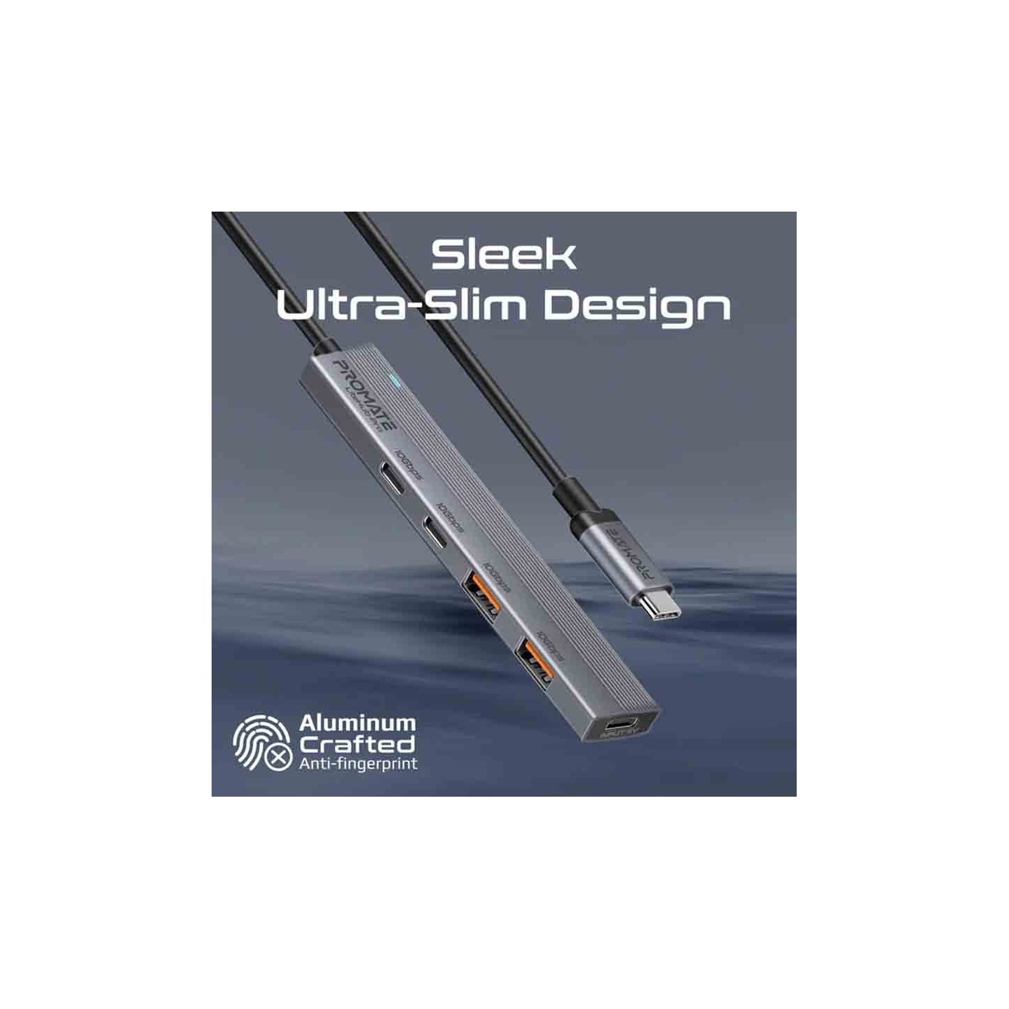 Buy LITEHUB-PRO MULTI-PORT USB-C HUB DATA, 10GBPS PROMATE in Cyprus, Nicosia, Limassol, Larnaka, Pafos