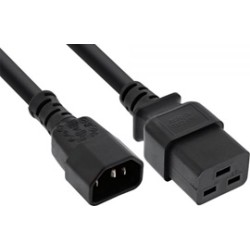 Buy 16659F 1m POWER ADAPTER CABLE C14 TO C19, INLINE in Cyprus, Nicosia, Limassol, Larnaka, Pafos