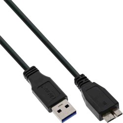 Inline 35415 1.5m USB 3.2 Gen1 A to Micro-B Cable 5Gbps Black Retail — Armenius Store Cyprus