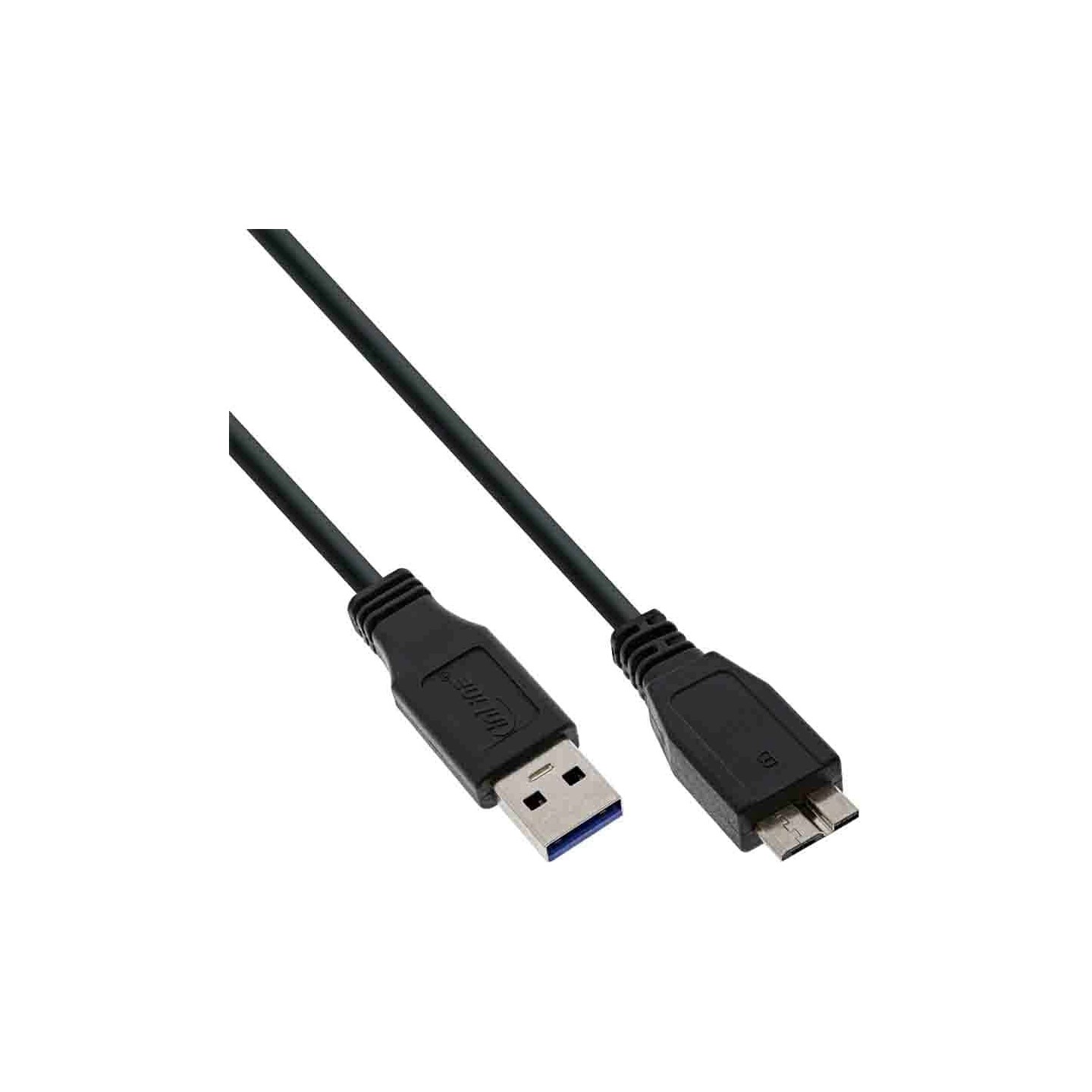 Inline 35415 1.5m USB 3.2 Gen1 A to Micro-B Cable 5Gbps Black Retail — Armenius Store Cyprus