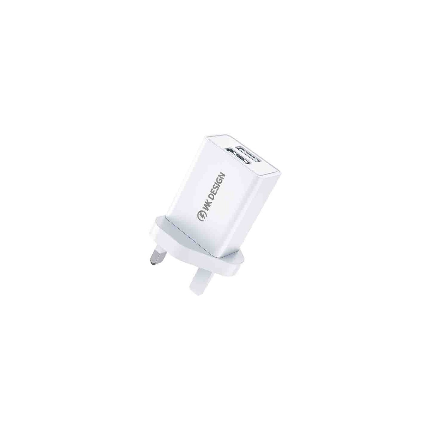 WP-U119 DUAL USB UK CHARGER 10W WHITE WK — Buy in Cyprus with Fast Delivery