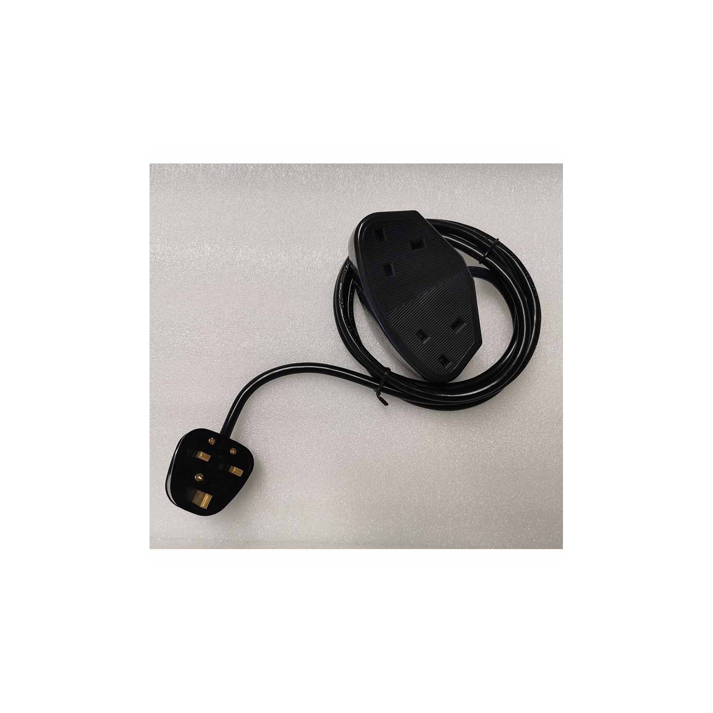 PQ-112 2WAY UK POWER SOCKET WITH 1,5m CORD W UK PLUG GR KABEL — Buy in Cyprus with Fast Delivery