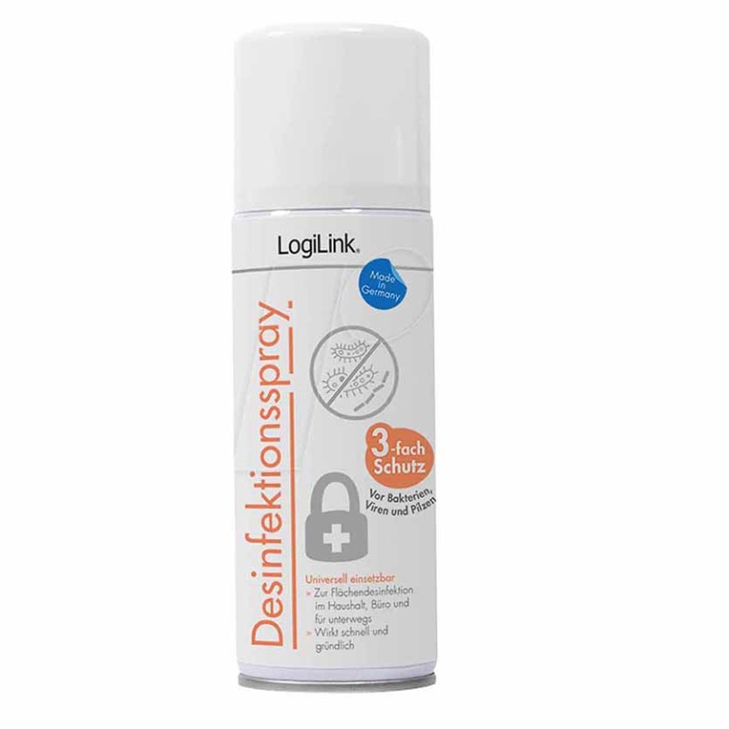 RP0018 SURFACE DISINFECTION SPRAY 200ml LOGILINK — Buy in Cyprus with Fast Delivery