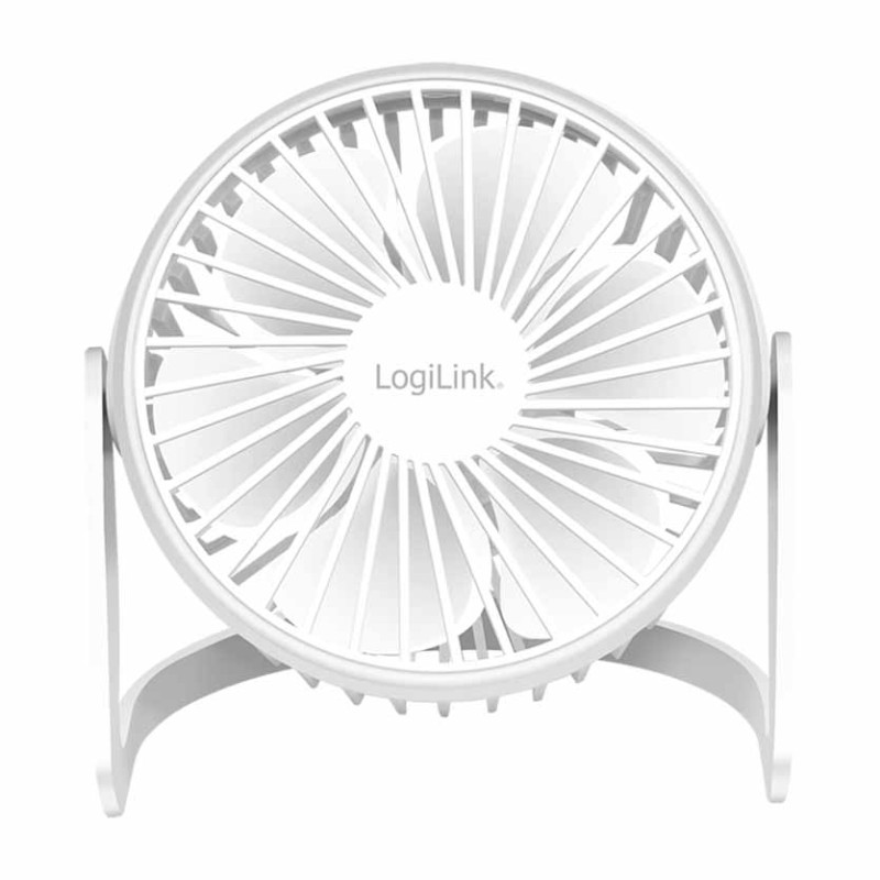 Buy UA0402 USB DESK FAN 12.7cm 30Db WHITE, LOGILINK in Cyprus, Nicosia, Limassol, Larnaka, Pafos