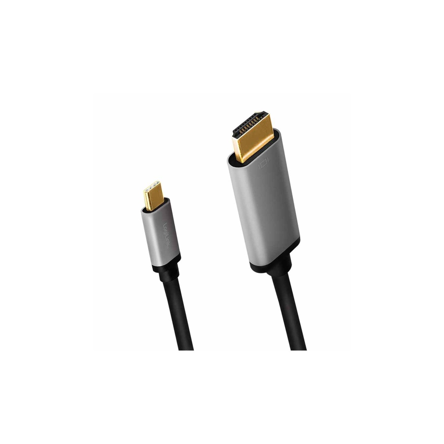 Buy CUA0101 1.8m 4K USB3.2 TYPE-C TO HDMI M ALUMINUM ADAPTER BLK GREY LOGILINK in Cyprus, Nicosia, Limassol, Larnaka, Pafos