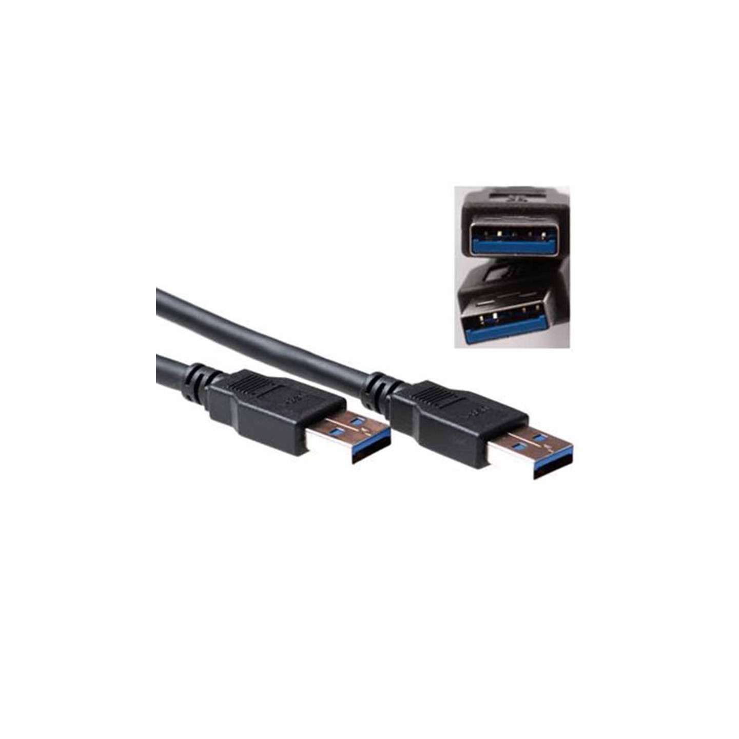 Buy SB0001 3m USB3.0 A-A M M CABLE BLACK ACT in Cyprus, Nicosia, Limassol, Larnaka, Pafos