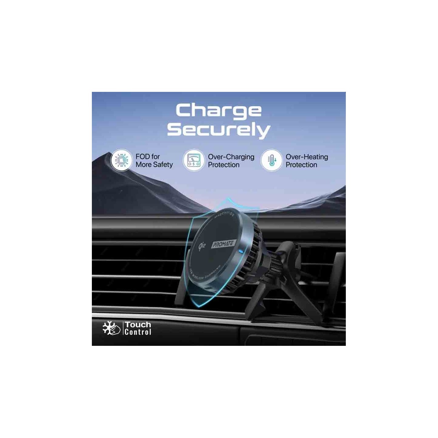 MAGCHILL-QI2 3WIRELESS SMARTPHONE CAR CHARGER CRADLESS ACTIVECOOL PROMATE — Buy in Cyprus with Fast Delivery