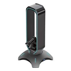 LC-HUB-HEAD-BUNGEE USB HUB & HEADPHONE HOLDER LC-POWER — Buy in Cyprus with Fast Delivery