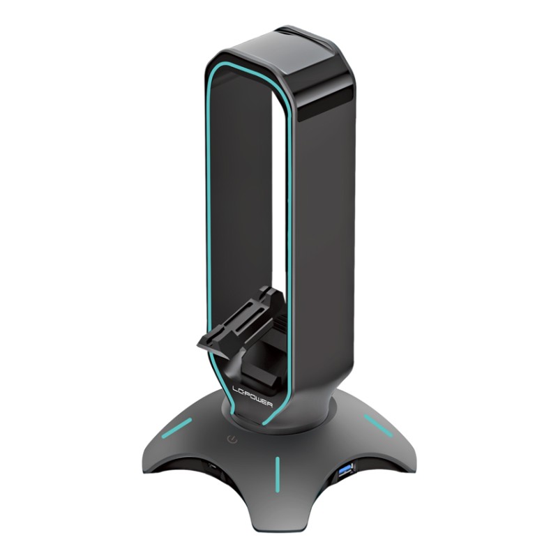 LC-HUB-HEAD-BUNGEE USB HUB & HEADPHONE HOLDER LC-POWER — Buy in Cyprus with Fast Delivery