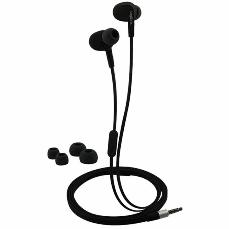 HS0042 STEREO IN-EAR HEADSET, WARER RESISTANT (IPX6), BLACK LOGILINK — Buy in Cyprus with Fast Delivery