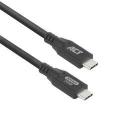 ACT AC7421 1m USB4 20Gbps 240W USB-C Cable Black — Armenius Store Cyprus