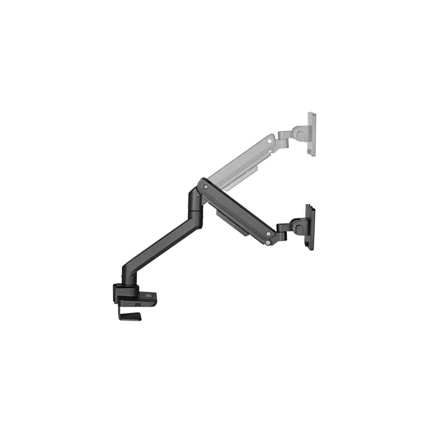 BP0168 Monitor Mount, 17-49", Gas Spring, Flat & Curved, Aluminum, LogiLink (Boxed) — Buy in Cyprus with Fast Delivery