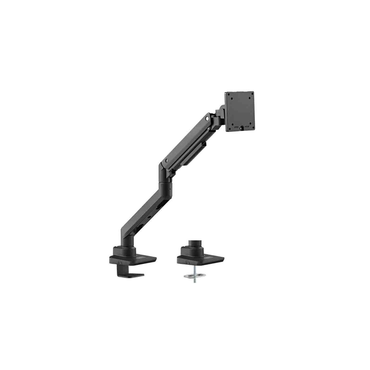 BP0168 Monitor Mount, 17-49", Gas Spring, Flat & Curved, Aluminum, LogiLink (Boxed) — Buy in Cyprus with Fast Delivery