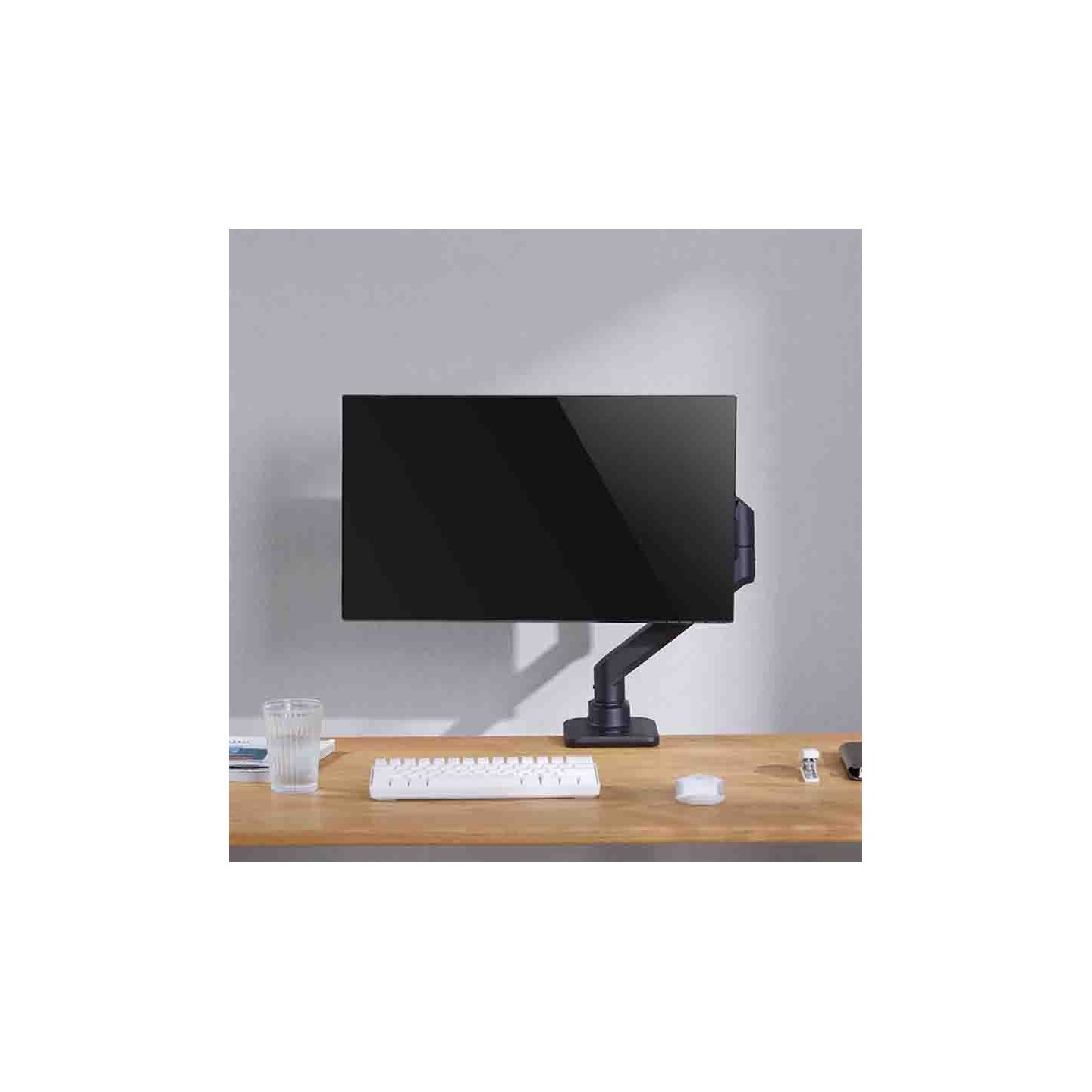 BP0168 Monitor Mount, 17-49", Gas Spring, Flat & Curved, Aluminum, LogiLink (Boxed) — Buy in Cyprus with Fast Delivery