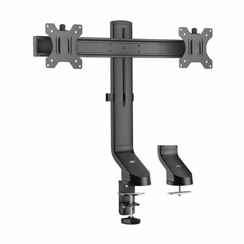 ACT AC8322 Dual Monitor Desk Mount 10-27" Quick Height Adj. Max 7kg (Boxed) — Buy in Cyprus with Fast Delivery