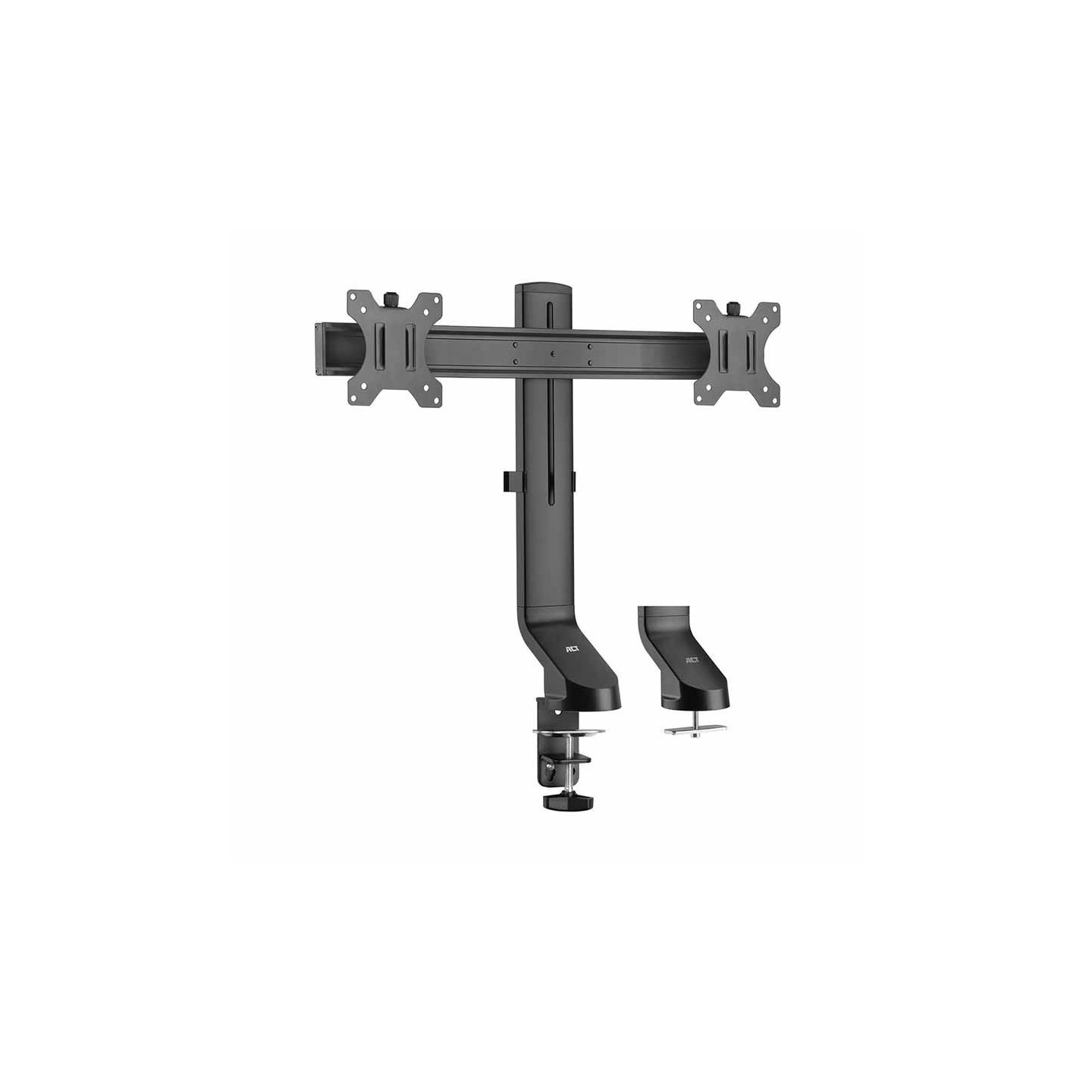 ACT AC8322 Dual Monitor Desk Mount 10-27" Quick Height Adj. Max 7kg (Boxed) — Buy in Cyprus with Fast Delivery