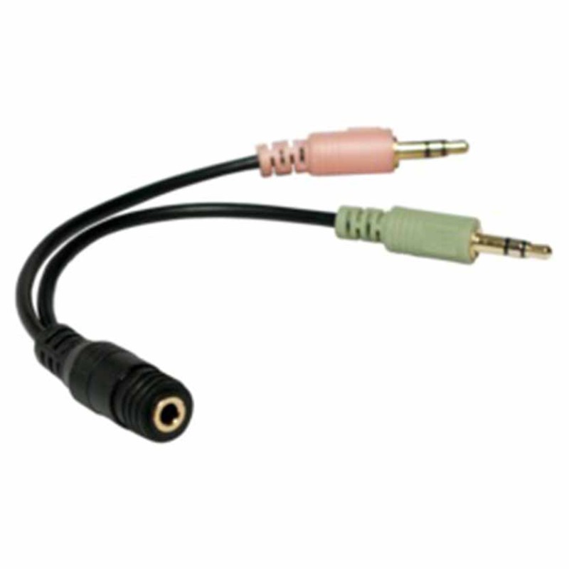 CA0020 AUDIO JACK ADAPTER 4pinF to 2x3.5 3pinM LOGILINK — Buy in Cyprus with Fast Delivery